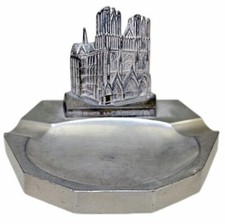 Reims Cathedrale Metal Vintage Souvenir Ashtray France Cathedral picture
