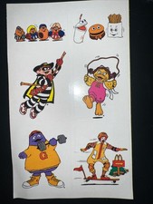 McDonald's McDonaldland Stickers Vintage - 1 sheet w/6 stickers picture