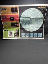 VTG 1969 Mc Donald's Rand McNally Ronald McDonald Map of The Moon - Apollo 8 -11 picture