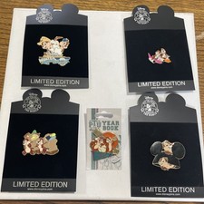Rare Disney Shopping / Disney Parks Chip & Dale Pin lot-5 pins-all LE picture