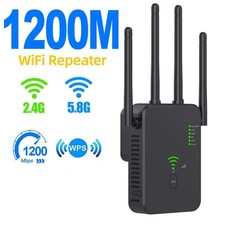 1200Mbps Wireless WiFi Repeater Wifi Signal Booster Dual-Band 2.4G 5G WiFi Exten picture