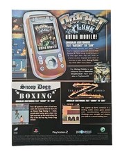 2005 Ratchet & Clank Going Mobile, Snoop Dog Boxing, Zorro Original Print Ad  picture