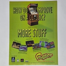 Frogger Sony PlayStation 1 PS1 PC More Stuff Print Ad/Poster Promo Art picture