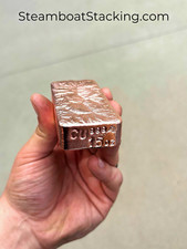 1 pound Solid Copper Bar .999 fine copper bullion. Minimum weight 1 lbs picture