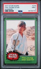 1977 Topps Star Wars #239 The Young Star Warrior PSA 9 MINT picture