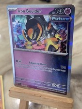 POKÉMON SCR - IRON BOULDER FUTURE HOLO RARE MINT+ 12 FREE POKÉMON CARDS picture