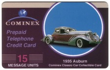 15u 1935 Auburn (From Classic Car Series) USED Phone Card picture