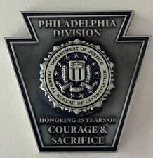 FBI Philadelphia Division  9/11 25th Anniversary Challenge Coin picture