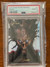 2015 Fleer Retro Marvel Groot #11 1994 Flair - PSA 10 picture