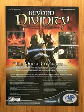 Beyond Divinity PC 2004 Video Game Print Ad/Poster Advertisement Big Box Art picture
