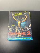 1990 Topps Gremlins 2 The New Batch 35 Packs Wax Box Trading Cards picture