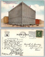1913 St. Louis MO Famous & Barr Railway Exchange Building Postcard Posted picture