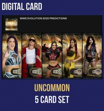 DIGITAL Topps WWE Slam WWE Evolution 2025 Predictions 5 Card Set picture