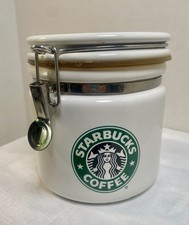 Starbucks Coffee Canister BEE HOUSE Japan VTG 6” Locking Lid w seal picture