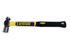 8 oz Ball Pein Tapered Handle Hammer 50% Fiberglass Handle, Forged Polished Head picture