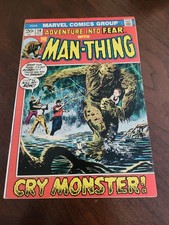 ADVENTURE INTO FEAR #10 (1972) VF NICE CONDITION 1ST SOLO MAN-THING picture