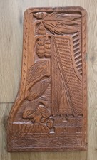 Hand-Carved Wooden Panel from Palau picture