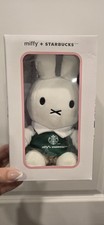 NEWStarbucks Miffy HK Exclusive Barista Green Apron Plush Toy  picture
