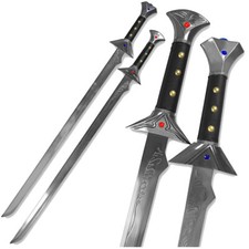 Drizzt Do'Urden Scimitar Sword Set Twinkle & Icingdeath Steel Forgotten Realms picture