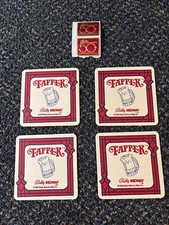 4 1984  BALLY/MIDWAY FACTORY ORIGINAL COASTERS TO PROMOTE THE TAPPER VIDEO GAME picture