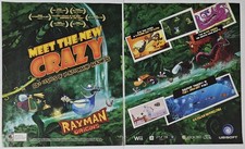 Rayman Origins Meet the New Crazy 2-Page Video Game Magazine Print Ad Promo 2011 picture