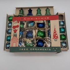 Vintage Poland Fantasia Glass Christmas Ornaments & Shiny Brite Assortment picture