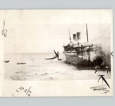Morro Castle Ship Burning Passengers Rescuing Off Jersey Shore 1934 Press Photo picture