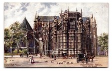 Westminster Abbey London Oilette Postcard Charles E Flower Raphael Tuck picture