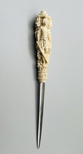 Vintage 1982 MMA Figural Letter Opener- Carved Roman Baroque Style Figural picture