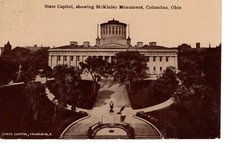 Vintage Postcard OH Columbas State Capital McKinley Monument c1915 -805 picture