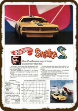 1970 HOT WHEELS 426 HEMI CUDA Snake Don Prudhomme DECORATIVE REPLICA METAL SIGN  picture