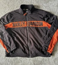 Harley-Davidson Black & Orange Full-Zip Jacket picture