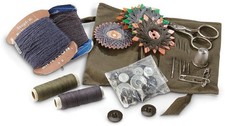 German Sewing Kit (Used) Excellent Condition - All necessary repair items M4672 picture