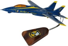 USN Grumman F-14 Tomcat Blue Angels Wings Move Desk Top Model 1/48 SC Airplane picture