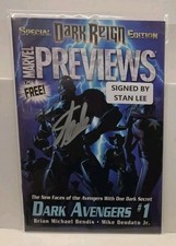 MARVEL PREVIEWS SPECIAL DARK REIGN (MARVEL) SIGNED BY STAN LEE / VF-/+ picture