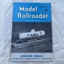 Model Railroader Magazine Nov 1945 Railroad Trains Layouts See Pics Vintage picture