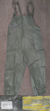 New Genuine US Military Wet Weather Bib Overalls Coverall - LARGE  Deadstock NOS picture