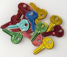 Cole National Vintage Uncut MASTER LOCK Blank M1 / MI Key Aluminum Locksmith USA picture