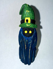 Hand Carved Wooden Wizard Gnome Figurine Folk Art Handmade Primitive 4”Halloween picture