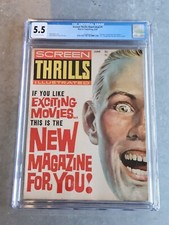 Screen Thrills Illustrated #1 - CGC 5.5 - Superman Tarzan Dick Tracy 1962 Warren picture