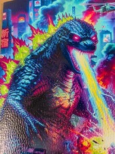 GODZILLA LEATHER SKETCHBOOK BY SURTUR LTD 10 SIGNED WITH COA NEW picture