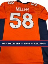 Von Miller Signed Broncos #58 Orange Jersey NFL COA Auto Certified picture