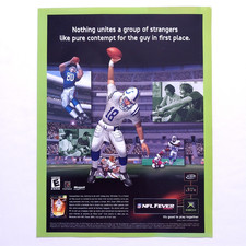 2003 NFL Fever 2004 Video Game Promo Vintage Print Ad - Y2K Ready to Frame Art picture