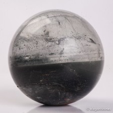 64g35mm Natural Garden/Phantom/Ghost/Lodolite Quartz Crystal Sphere Healing Ball picture