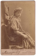 PORTRAIT OF MRS HORACE NEVILL : ENGLISH STAGE ACTRESS : CABINET CARD picture