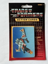 1985 Transformers Hasbro Action Cards Laserbeak #108 On Top Unopened Sealed Pack picture
