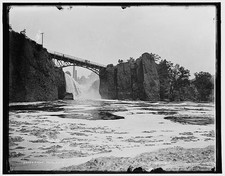 Photo:Paterson New Jersey Passaic Falls Bridge Waterfalls c1900 picture