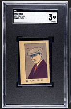 1926 W512 TOM MIX #21 SGC 3 VG Hand Cut Movie Stars Strip Card in “Tuxedo” Slab picture