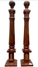 Masonic Regalia Blue Lodge Grand Lodge Hand Made Wooden Super Deluxe Pillars Set picture