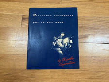 Chrysler Corporation Helping The War Effort WWII 1940’s Catalog picture